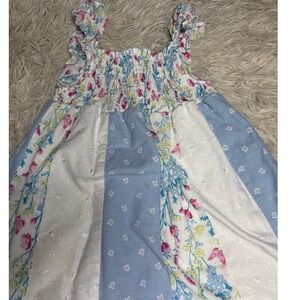 Penelope Mack Girls Patchwork Floral Eyelet‎ Dress Size 4T